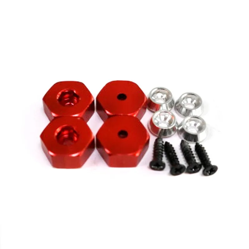 

4PCS 5mm to 12mm Metal Combiner Wheel Hub Hex Adapter for WPL D12 C24 C34 B24 B36 MN D90 D99 RC Car Upgrade Parts