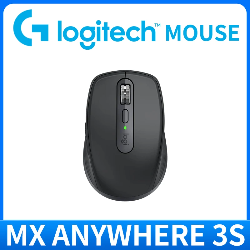Logitech MX Anywhere 3S Компактна продуктивність Миша Ергономічний дизайн Перезаряджається Швидке прокручування для ноутбука Mac