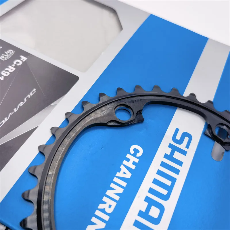Shimano Dura-Ace Serie FC-9000/R9100/R9200 Kurbel garnitur Kettenblatt 34t 36t 39t 40t 42t – Detail 3