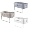 Nordic Bathroom Shelf Shower Caddy Organizer Rack Wall Mount Shampoo Rack With Towel Bar No Drilling Kitchen Bathroom Accessory 1
