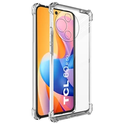 Transparent TPU Shockproof Phone Case with Reinforced Corners - Protective Cover for TCL 60R (Transparent)