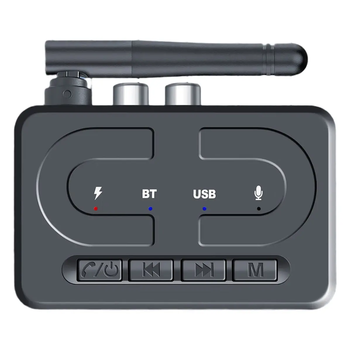 (ABDH) 차량용 USB 플래시 드라이브, 블루투스 오디오 플레이어, AUX 통화용, RCA 무선 오디오 어댑터용 새로운 블루투스 6.0 수신기