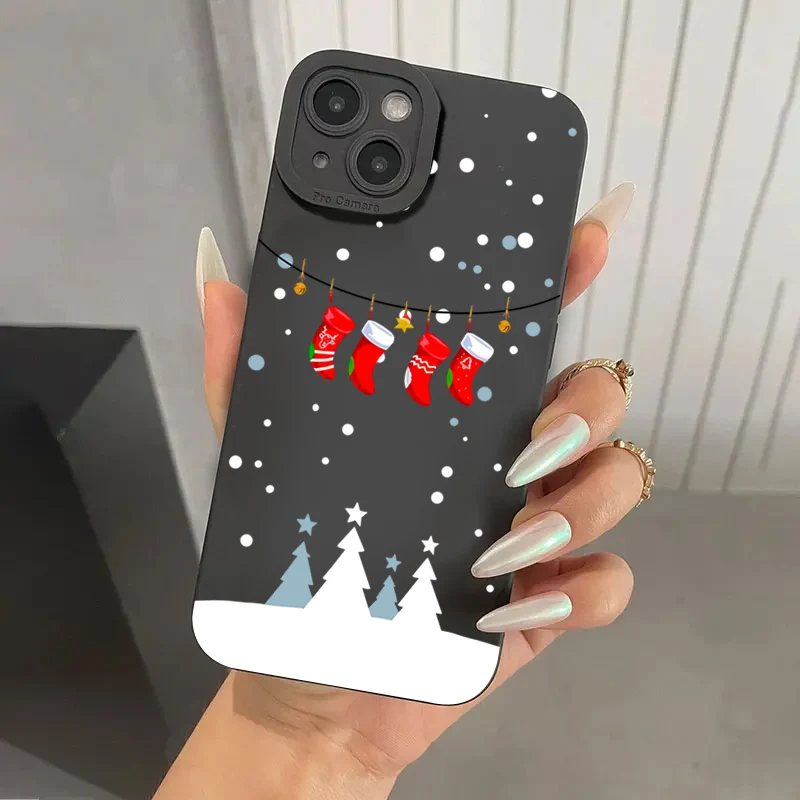 Festive Christmas Tree Soft Silicone Phone Case