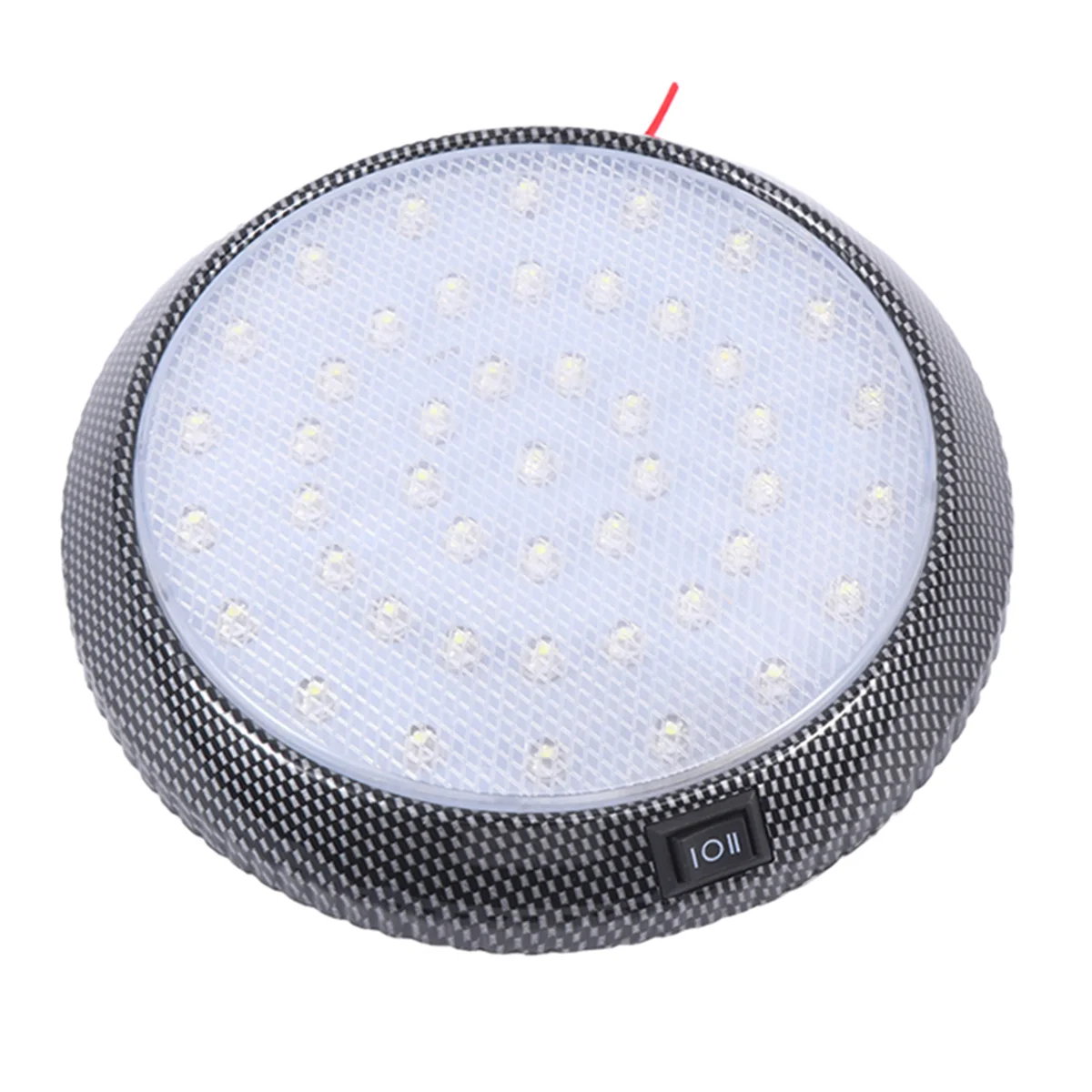 

Pratical Car Dome Lamp Round Car Interior Light 46-LEDs Car Dome Light Car Lighting Tool (White Light) W5w