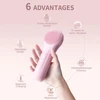 Sonic Waterproof Facial Cleansing Brush Rechargeable Scrubber Exfoliating Vibrating Deep Clean Face Cleaner  Skin Care Tool 2