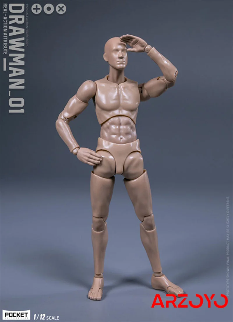 DAMTOYS DPS01 DPS02 1/12 Scale Painting Man Testman Crash Test Dummy 6 "Action Figure Body Model Dolls images - 6