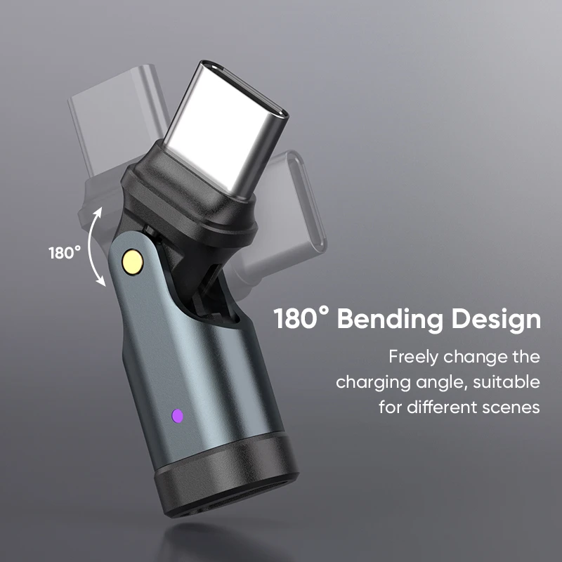 NNBILI 180 °    PD240W USB3.1 USBC to Type C OTG 어댑터 5A 고속 충전 케이블 컨버터 (아이폰 16, 맥북, 화웨이, 비보, 아이쿠용) ?