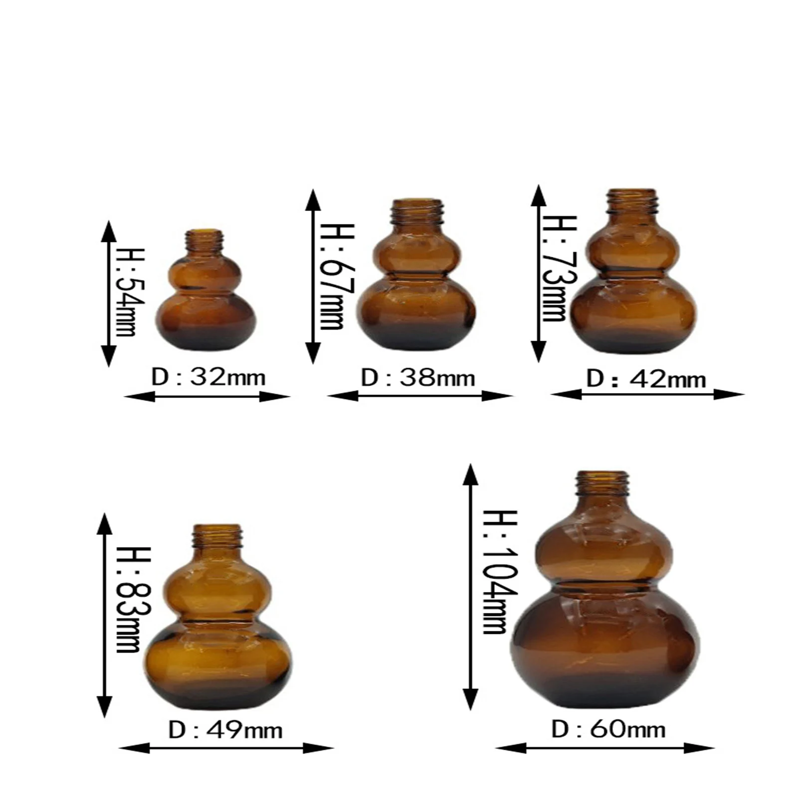 Empty Dropper Bottle Amber Essential Oil Glass Aromatherapy Liquid Brown 10-100ml Drop for Massage Pipette Bottles Refillable