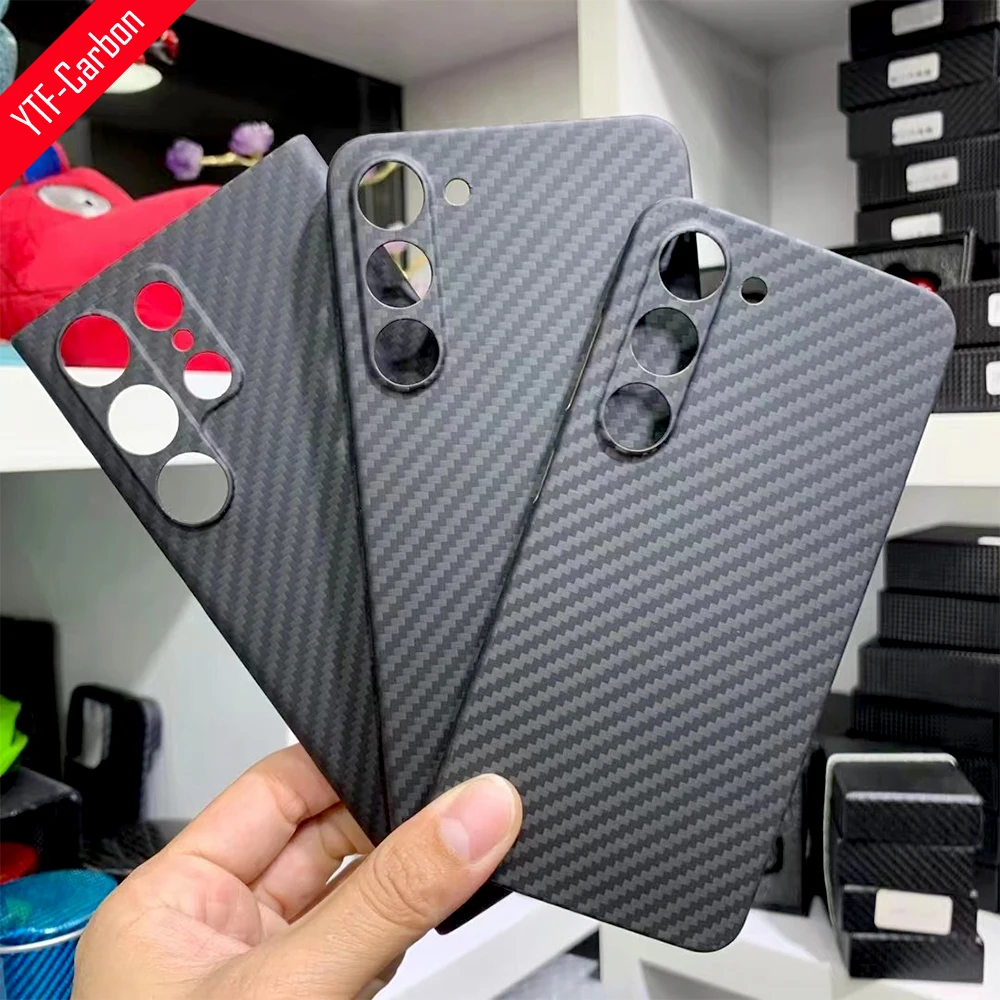 YTFCarbon For Samsung Galaxy S23 Ultra Carbon fiber Case Aramid fiber