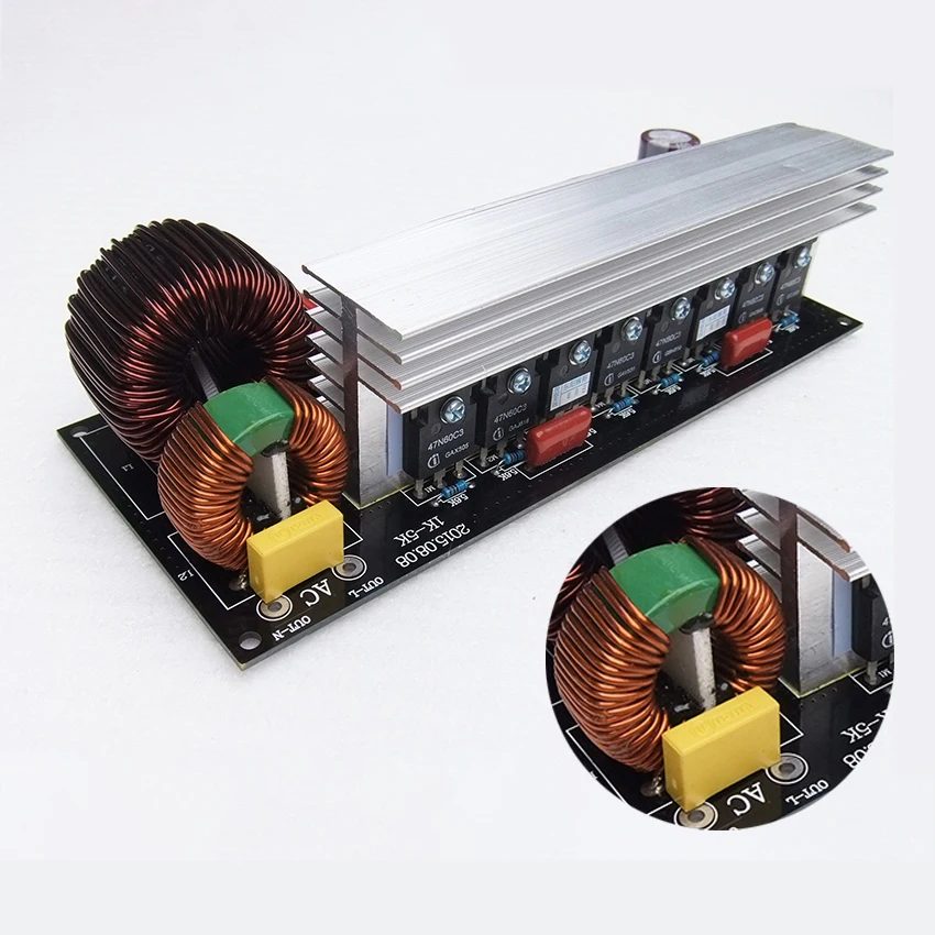 Pure Sine Inverter Power Board e Dissipador de Calor Correção de Placas Pós-estágio Conversor de Freqüência Pure Sine Inverter Board 50hz 60hz 3000w