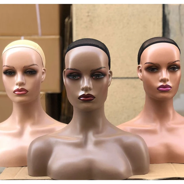 Ship Us!18in Manikins Head Mannequin Head With Shoulders Realistic