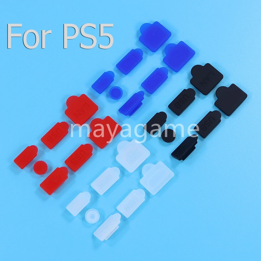 100Set Tappo Antipolvere Usb In Silicone Coperchio Antipolvere Per Ps5 Spina Antipolvere Interfaccia Usb Hdm Copertura Antipolvere Per Playstation 5