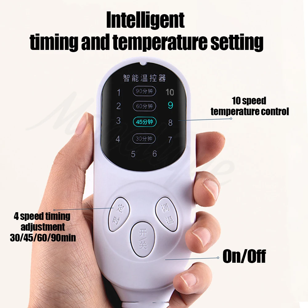 Electric Moxibustion Heating Pads for Back Neck Shoulder Home Sofa Office Desktop Winter Warm Blanket Timing Auto-Off Machine