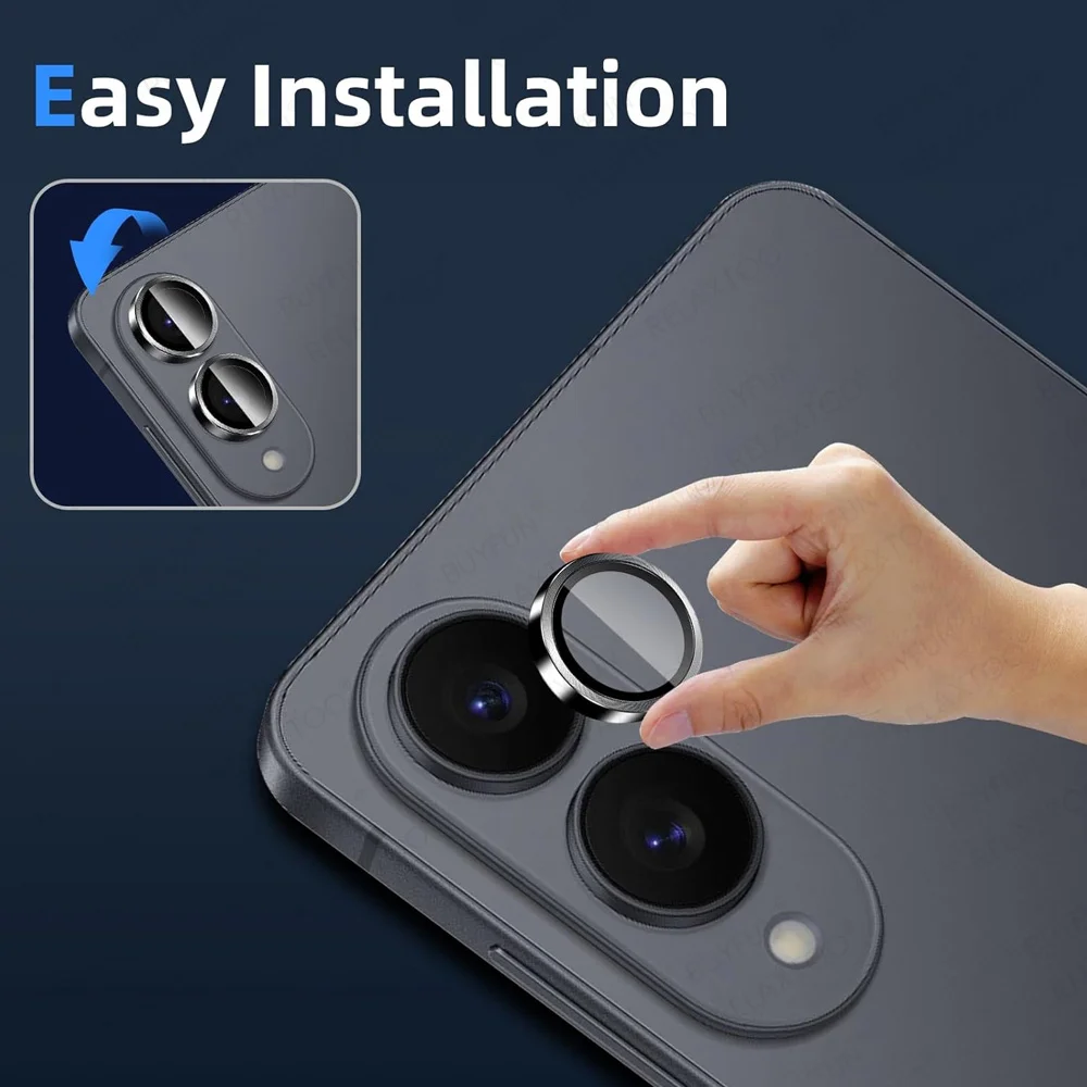 Premium Edge Case with HD Camera Protector and 3D Glass Lens Accessories