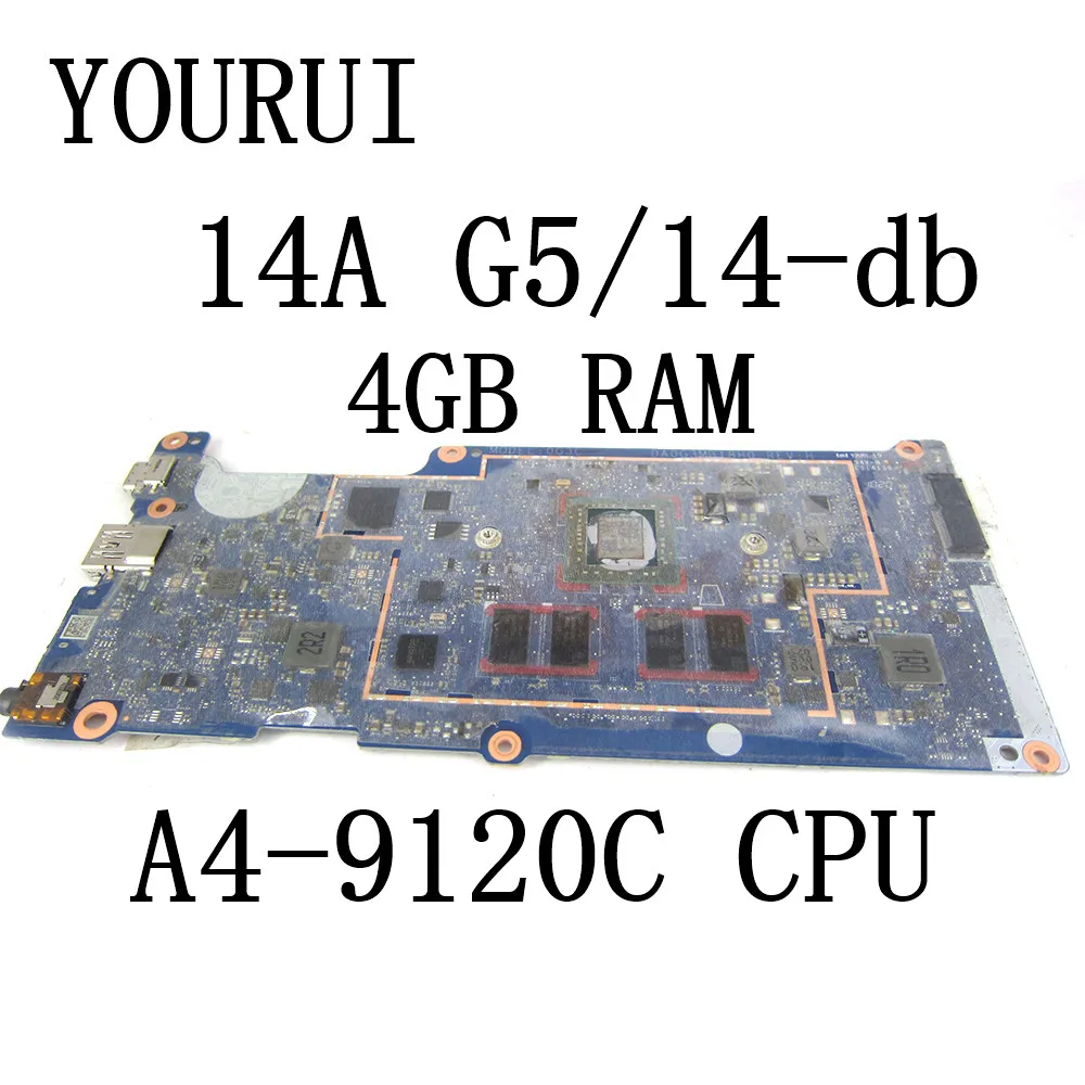 Muslimfor Hp Chromebook 14A G5 14-Db Scheda Madre Del Computer Portatile Con A4-9102C Cpu 4Gb Ram 32G Ssd Mainboard