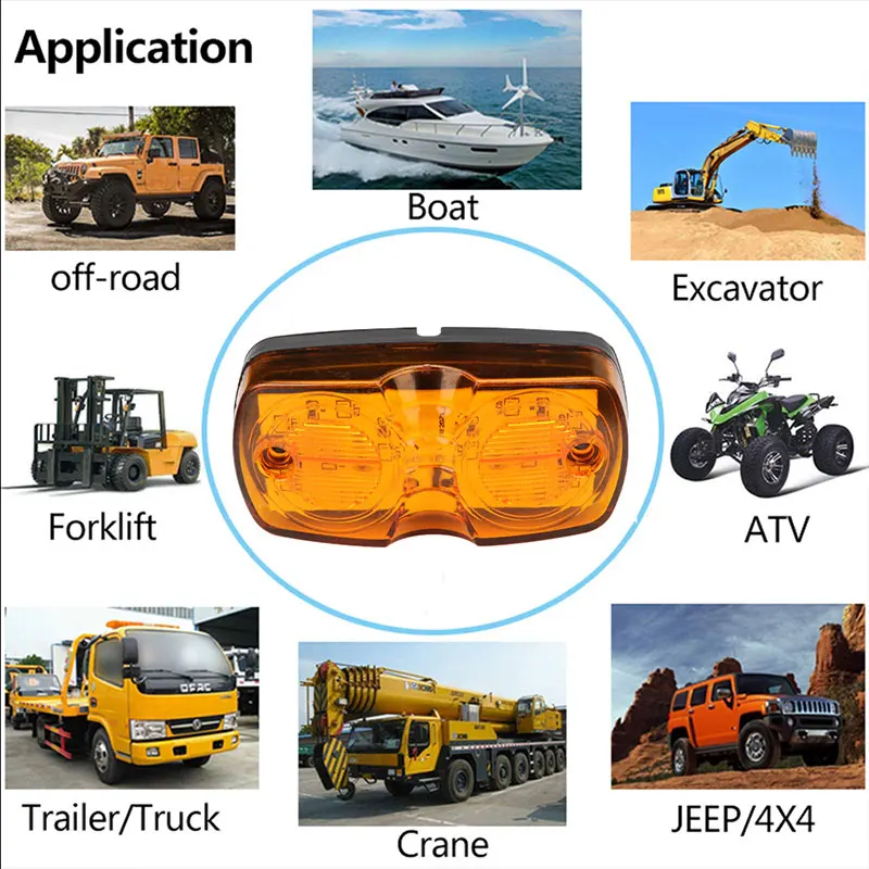LED Compatto Per Posizione E Indicatore Di Direzione 12-24v Montaggio Orizzontale Verticale Vk 4800 - Foto 2