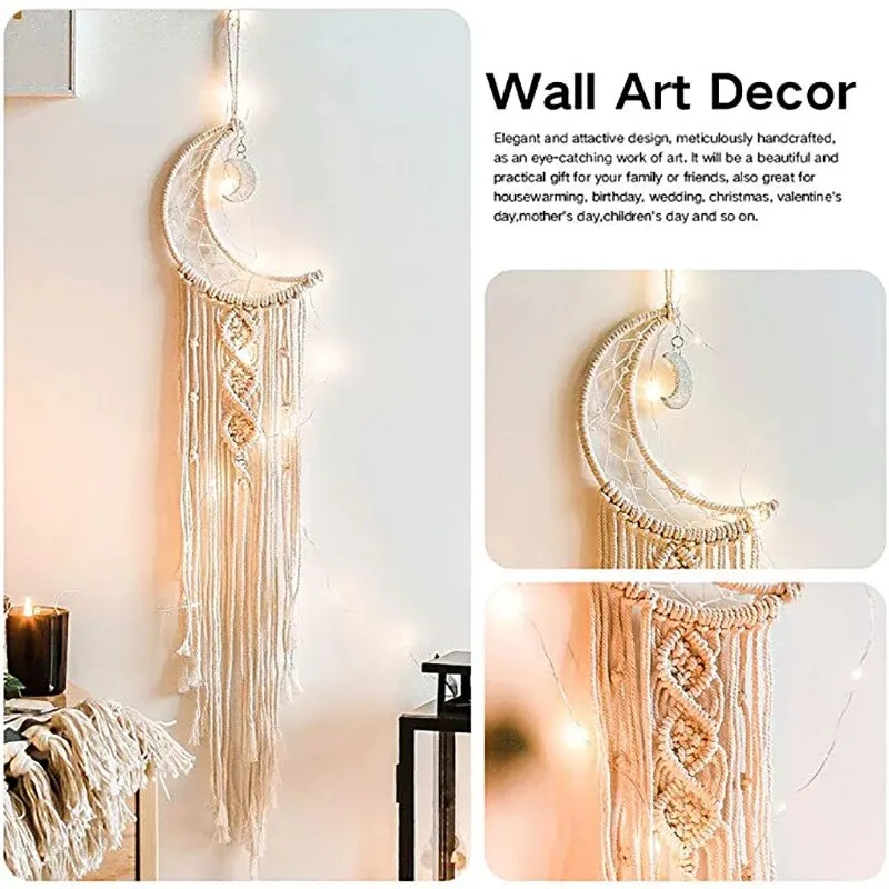 Macrame Wall Hanging Tapestry Bohemian Chic 96cm
