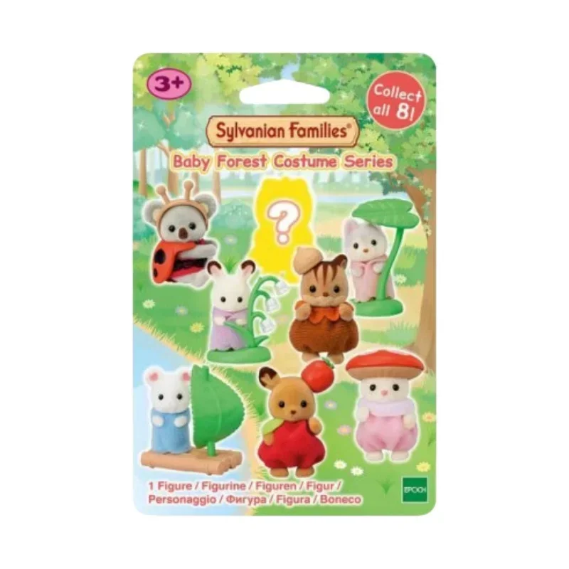 Sylvanian Families Model toys Baby Mini Figure Room Dress Up Box Cake Lucky Bag Doll Birthday Children Gifts