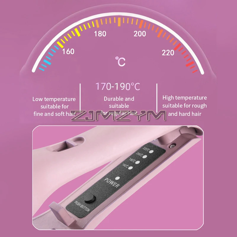 Hair Crimper 32mm Perm Instant Curls, Hair Volumizing Crimper, 15S Fast Heating, Crimping Iron Styling Tools for Women Girls