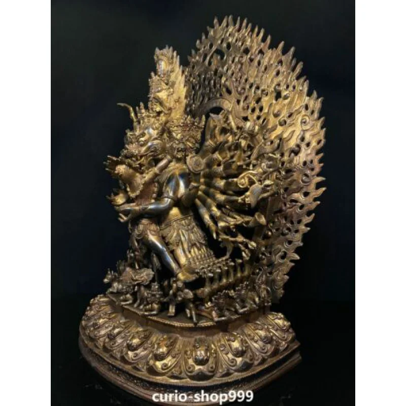 28 дюймов огромная старая буддистская статуя Будды Yamantaka Yama Dharmaraja (art.: 3920c4e5b2b2d) - 3920c4e5b2b2d