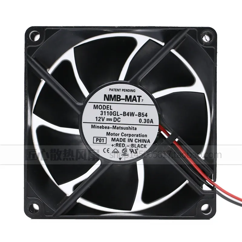 

New original NMB-MAT7 3110GL-B4W-B54 8025 8cm 12V 0.30A chassis power supply 2-wire cooling fan