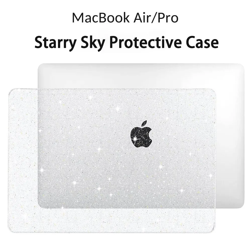 Étui pour ordinateur portable à paillettes scintillantes, pour MacBook Air 13 M1 A2337 2022 Air 13.6 M2 A2681 Pro 13 A2338, accessoires