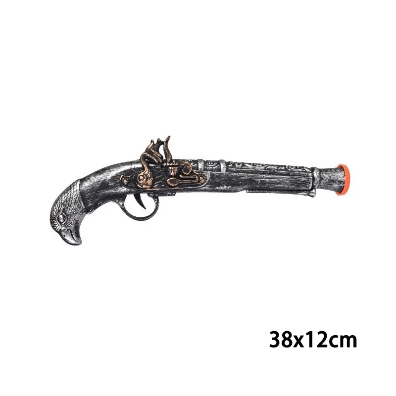 Party Cosplay Pirate Toy Gun Furnishings Family Pistol Retro Festival Halloween Boys Toys 3