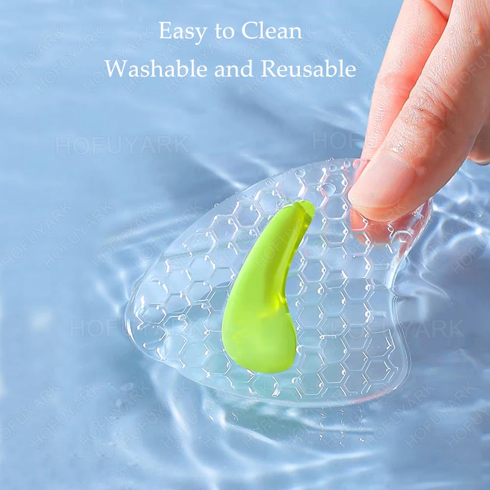 Soft Gel Forefoot Pads for Women High Heels Sandals Silicone Shoe Pads Insoles for Shoes Non-Slip Inserts Adjust Size Foot