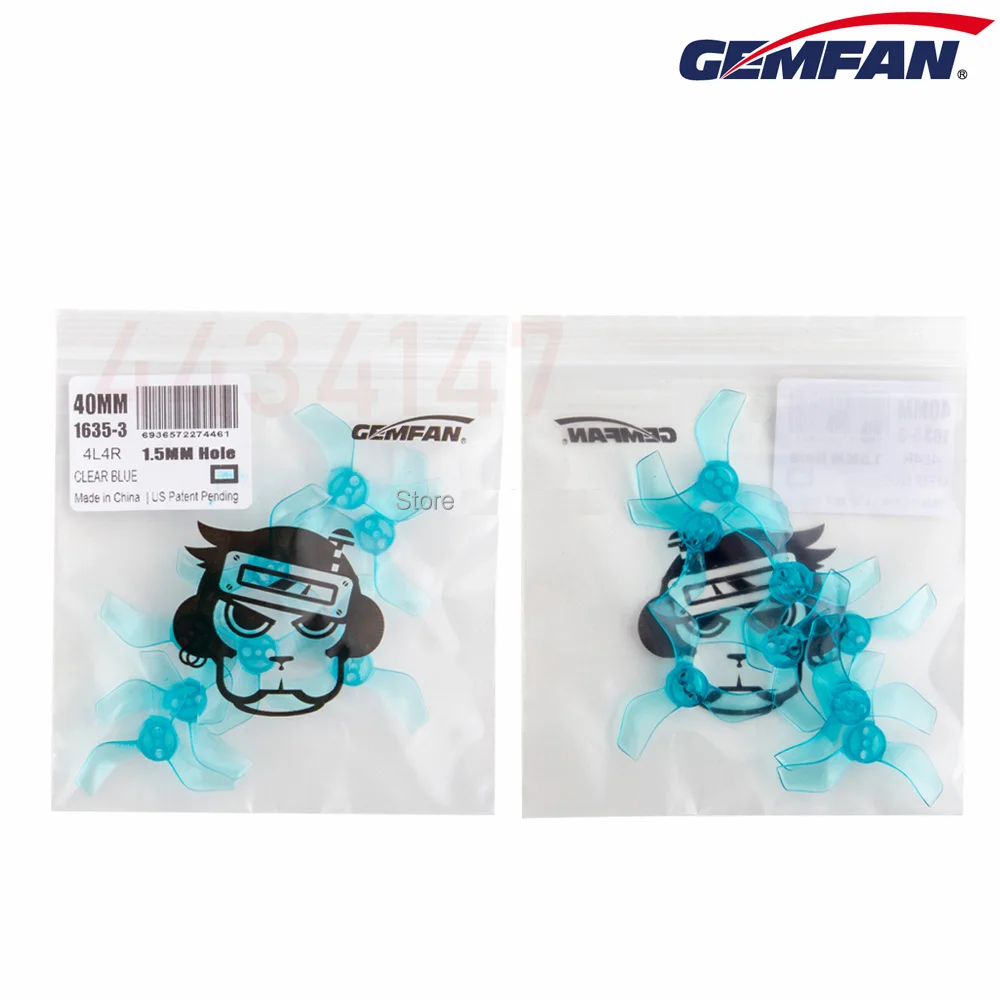 Drone Propeller Drone Propellers Drone Propeller Blades Propeller Replacement Parts 4Pairs/ 8PCS Gemfan 1635 1.6X3.5X3 40mm 3-Blade PC For RC FPV Freestyle Tinywhoop Drones DIY