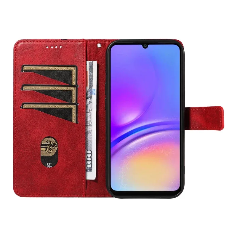 Sleek Leather Wallet Case with Magnetic Closure