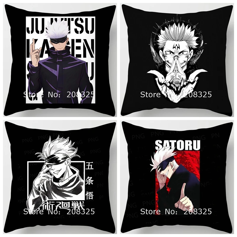 ZENGIA Anime Jujutsu Kaisen Pillow case Gojo Satoru Yuji Itadori Sukuna