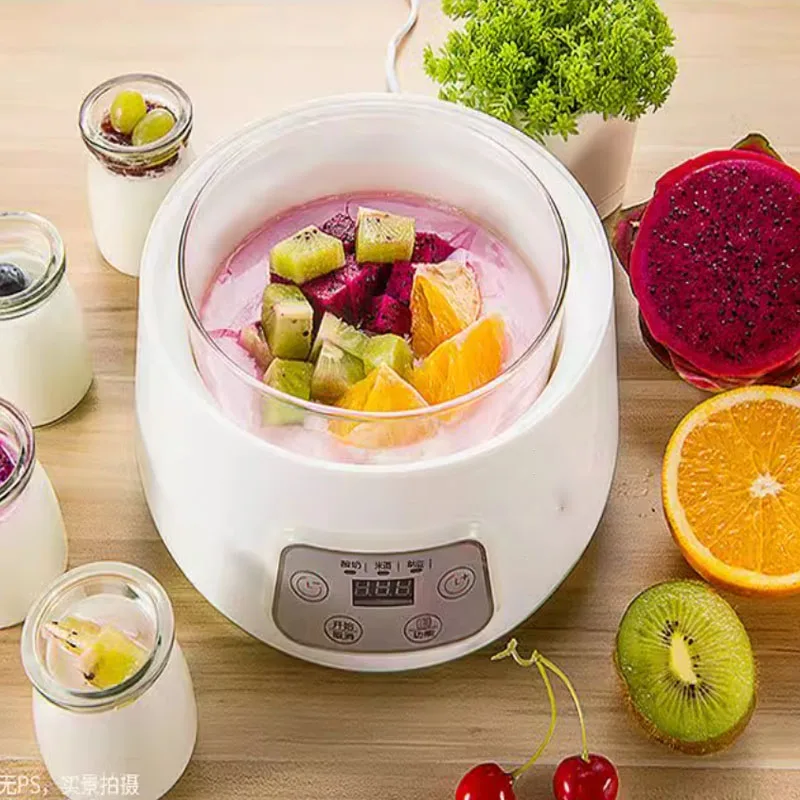 1.3L Automatic Yogurt Machine Constant Temperature Fermentation Rice Wine Machine Natto Machine Glass Liner 3 in 1 Yogurt Maker 5