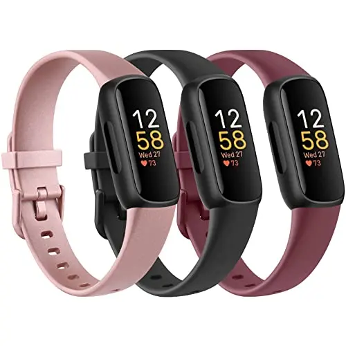 Soft Silicone Adjustable Sport Bracelet – Pack of 3 Watchbands