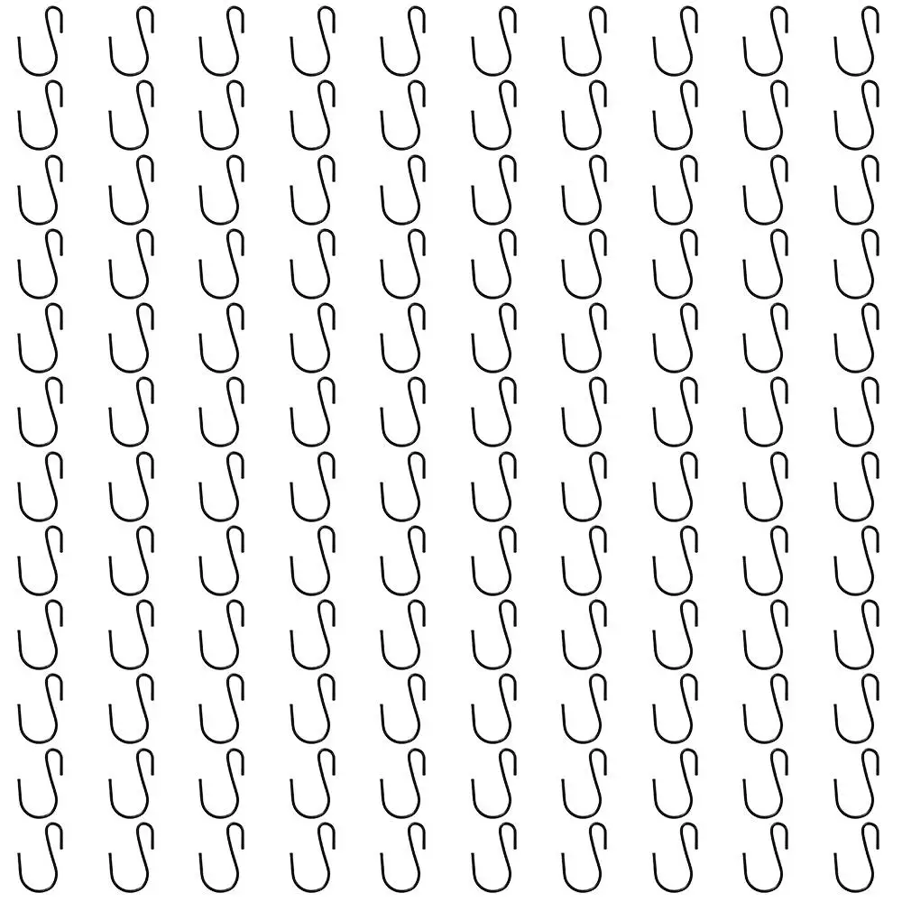 120Pcs Heavy Duty S Hook Practical Black Metal Ornament Storage Hooks Mini 1 Inch Hanging Hooks Hanging Plants Clothes