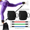 6pcs/Set TPE Resistance Bands Ankle Straps Fitness Booty Band Workout Yoga Gym Equipment Leg Strength Safety Extensions