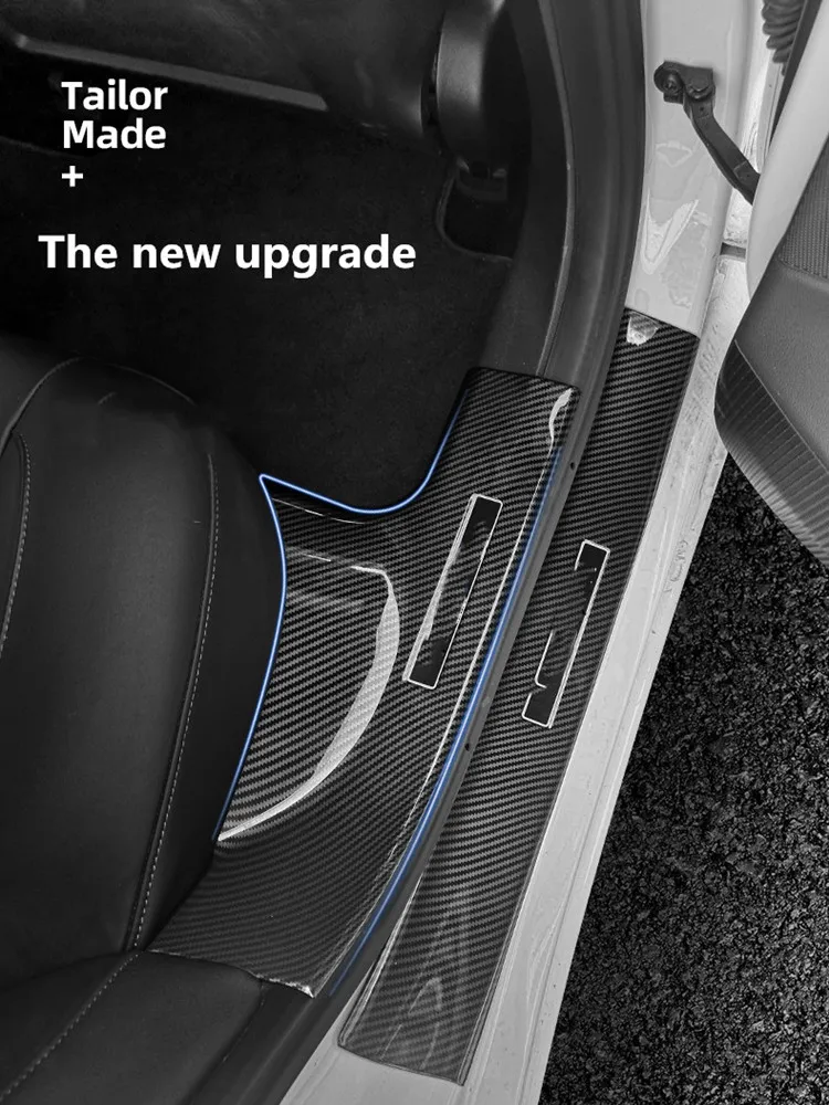 

Подходит для Tesla model3/Y/S, модификация пороговой полосы из углеродного волокна, эксклюзивные товары для интерьера с педалью приветствуются