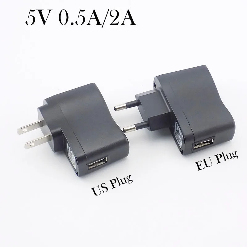 USB töltő 5V 0.5A 2A mikro falra  Váltóáram hogy Egyenáram töltés EU/US Univerzális áram Adapter Ajánlattétel 100V-240V kimeneti