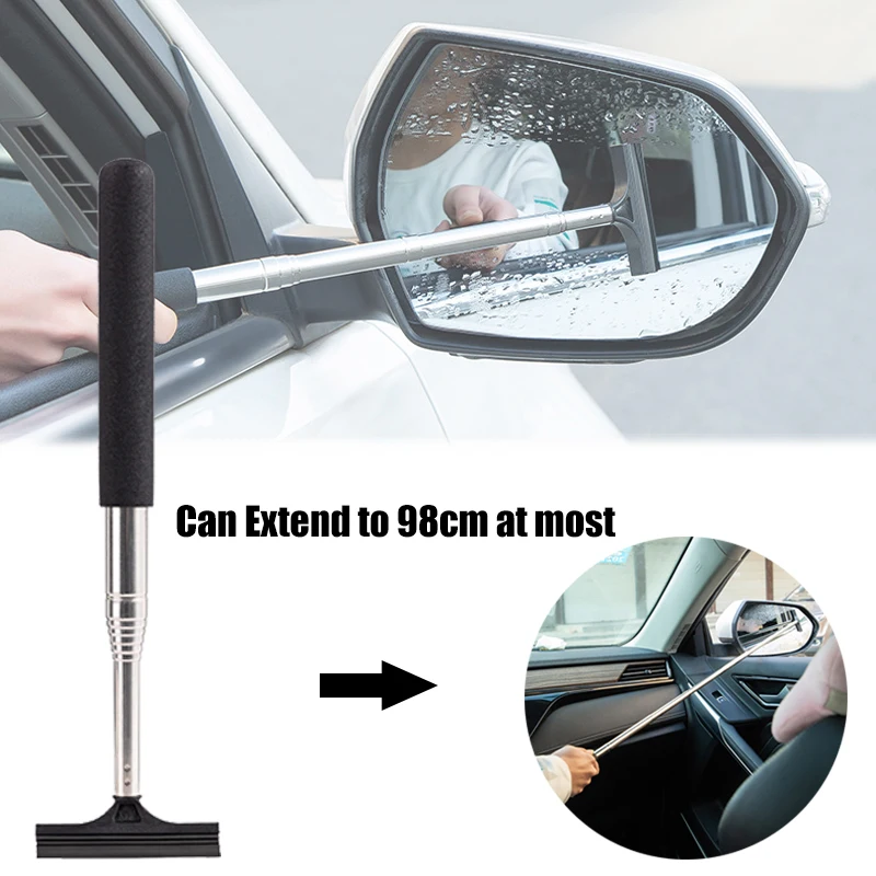 

Car Rearview Mirror Wiper Retractable Rearview Mirror Water Remover Auto Glass Rain Cleaning Tools Car Accessories Wholesale