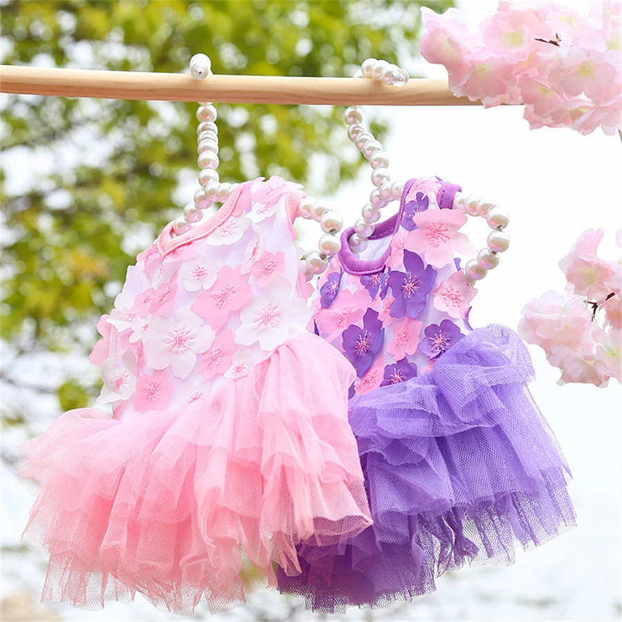Floral Dog Dress for Small Breeds Stylish Apparel