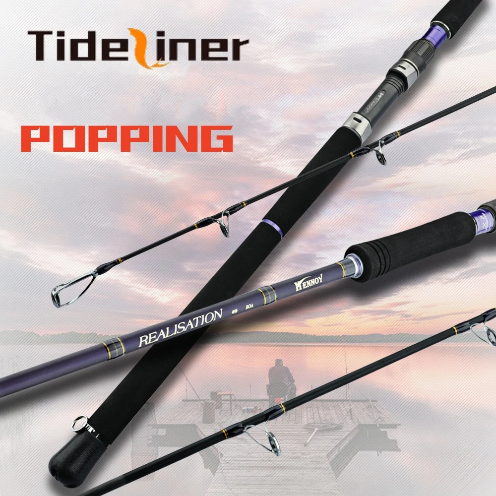 Tideliner Spinning Popping Fishing Rod Ocean Jigging Trolling Boat Carbon  Fiber 2.4m 2.7m 10-25lbs Pole Cane - AliExpress