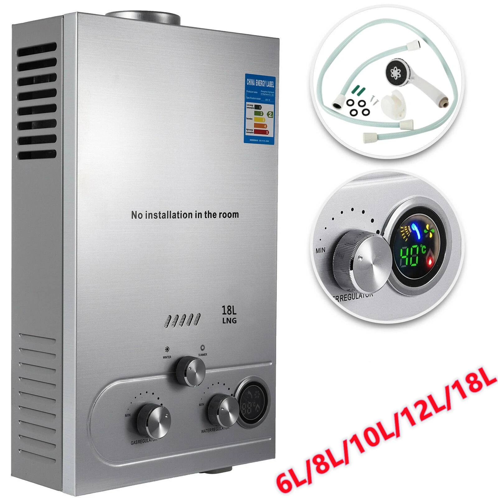 

Promotion 8L/10L/12L/16L/18L Hot Water Heater Instant Tankless Gas Instant Water Heaters
