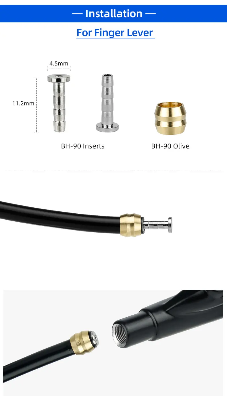 Edelstahl-Banjo-Verbindungsbolzen für SHIMANO SLX XT XTR Saint BH90, gerader Banjo-Bremsschlauch, Zyklus, hydraulische Bremsbefestigung – Detail 4