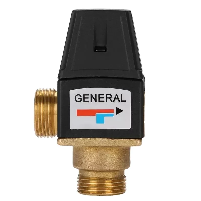 

3 Way DN20 Mixing Valve Male Thread Brass Thermostatic for Solar Water Heater Tools Accessory