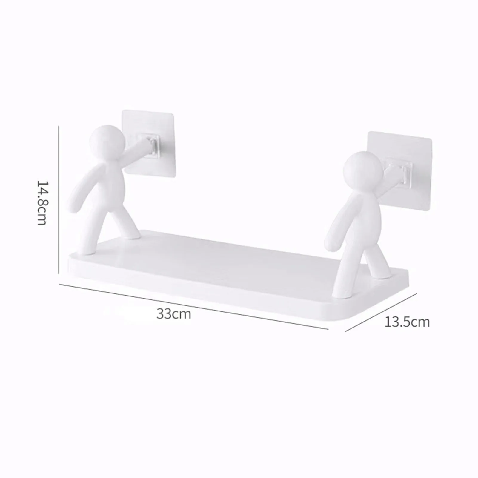 Bathroom Kitchen Floating Shelves Figures No Drilling Cosmetic Storage Rack  Picture Shelf for Bathroom Living Room Wall Décor - AliExpress