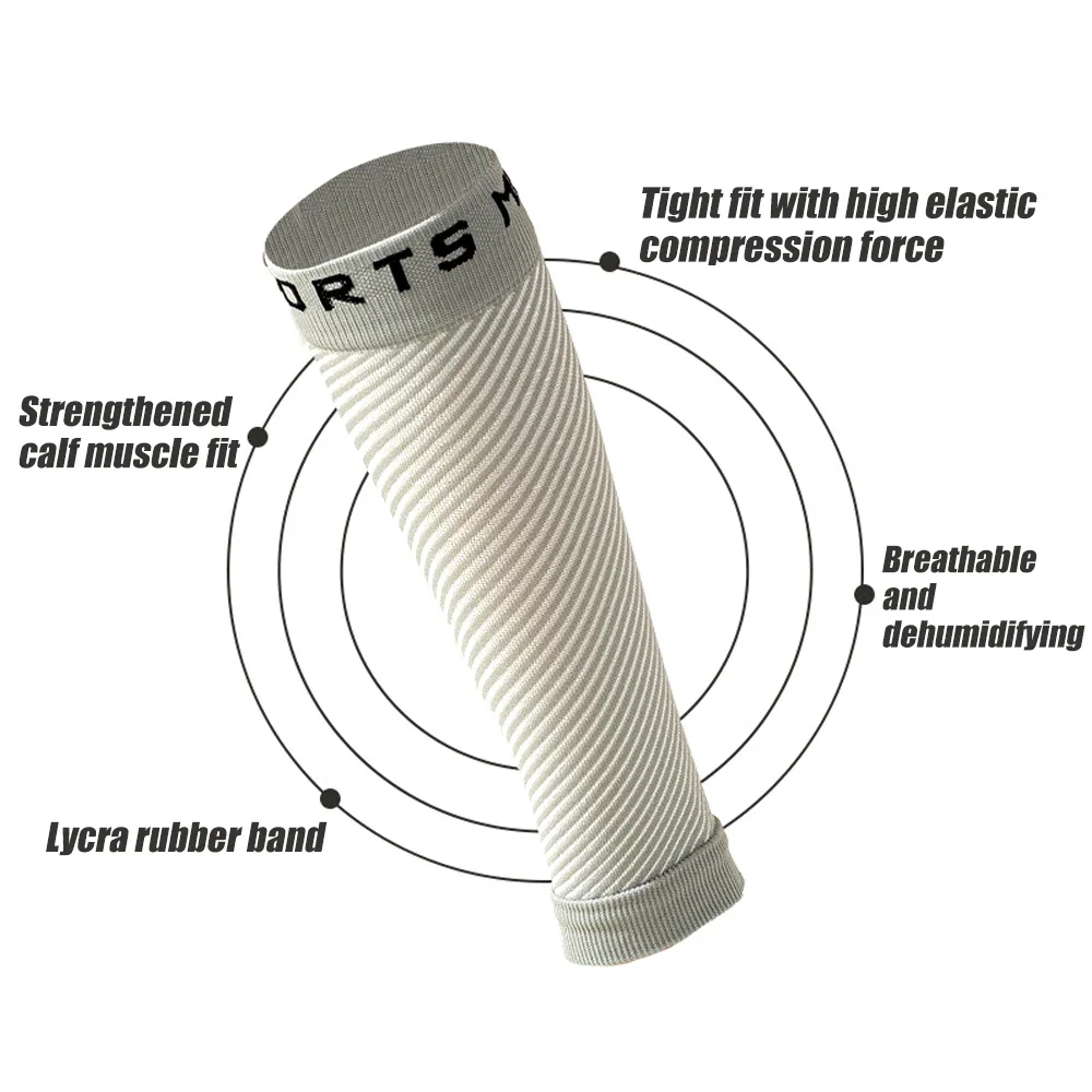 1 paio di maniche a compressione per polpacci (20-30mmhg) -calze a compressione per parastinchi, corsa, infermiere, dolore alle gambe e gravidanza per uomo/donna
