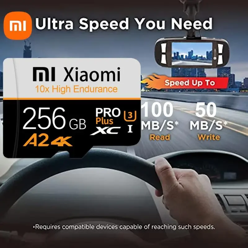 thumbnail image 3 of Tarjeta de memoria SD Mijia Xiaomi de 128 GB y 256 GB, 1 TB, clase 10, tarjeta Flash de alta velocidad TF, tarjeta SD de 2 TB, tarjeta Micro TF SD para Nintendo Switch y PS Vita, 3 of 5