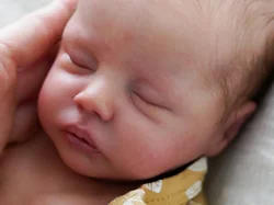 18inches Reborn Kit Delilah Pouplar Sweet Sleeping Baby Soft Touch Unfinished Unpainted Doll Parts Reborn Vinyl Doll Kit