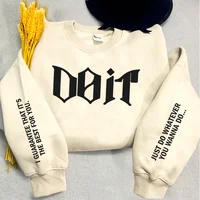 Do It Crewneck Sweatshirt Women Men Pink Kpop Fan Merch SKZ Sweatshirts Pullover Long Sleeve Hoodies Streewear Woman Clothing - Image 4