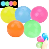 6cm Luminous Ceiling Ball Sticky Squash Ball Air Sticky Target Ball Throwing Decompression Ball Venting Artifact Kids Toy Gift 1