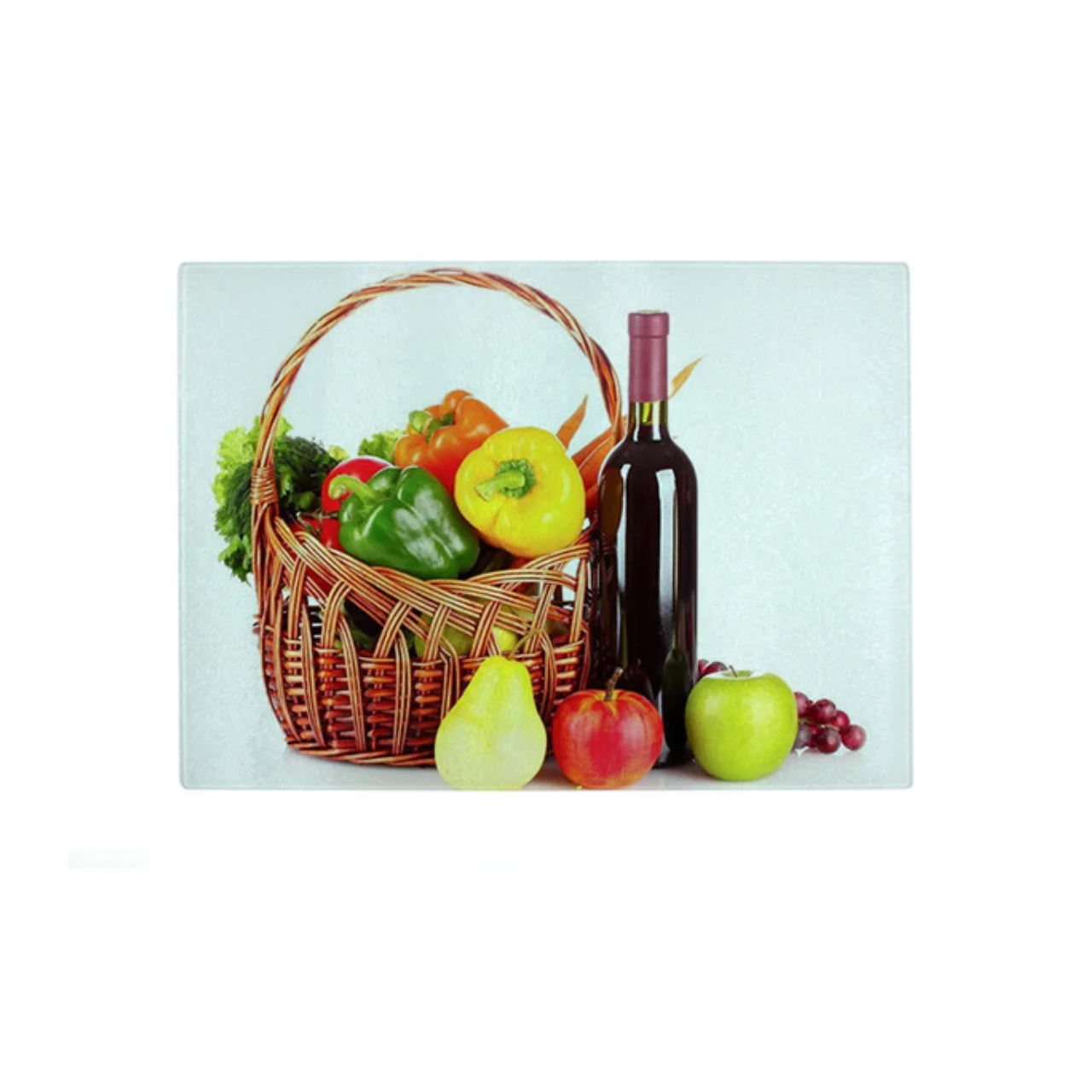 두꺼운 플라스틱 도마 세트, 휴대용 걸이식 구멍 분류 도마 블록, 미끄럼 방지 도마 고기, 세트당 3 개